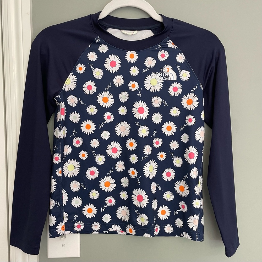 3 for $30 | The North Face Navy Blue and Daisy Sun | Swim Long Sleeve Tee